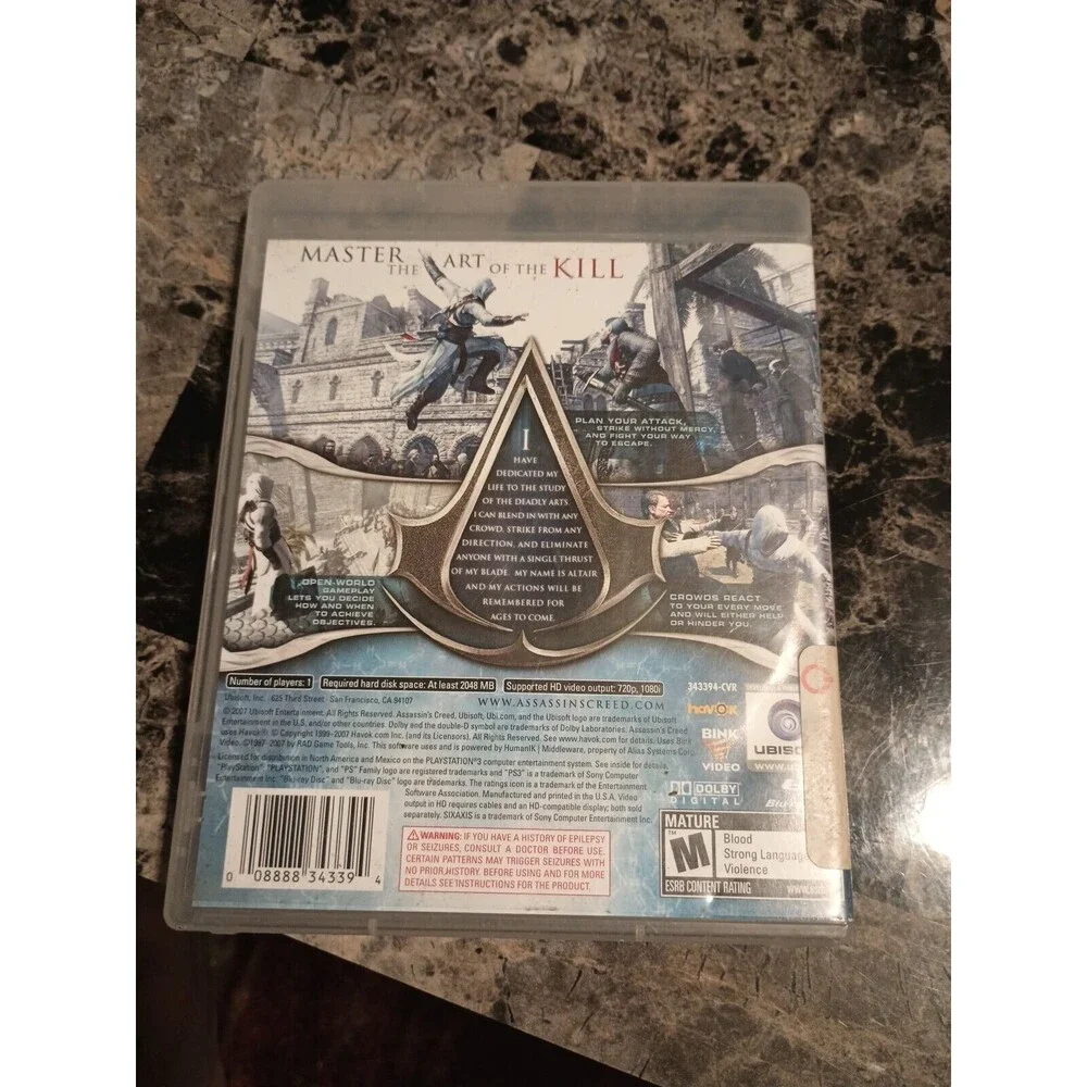 Assassin's Creed Greatest Hits (Sony PlayStation 3, 2007) PS3 Complete Tested